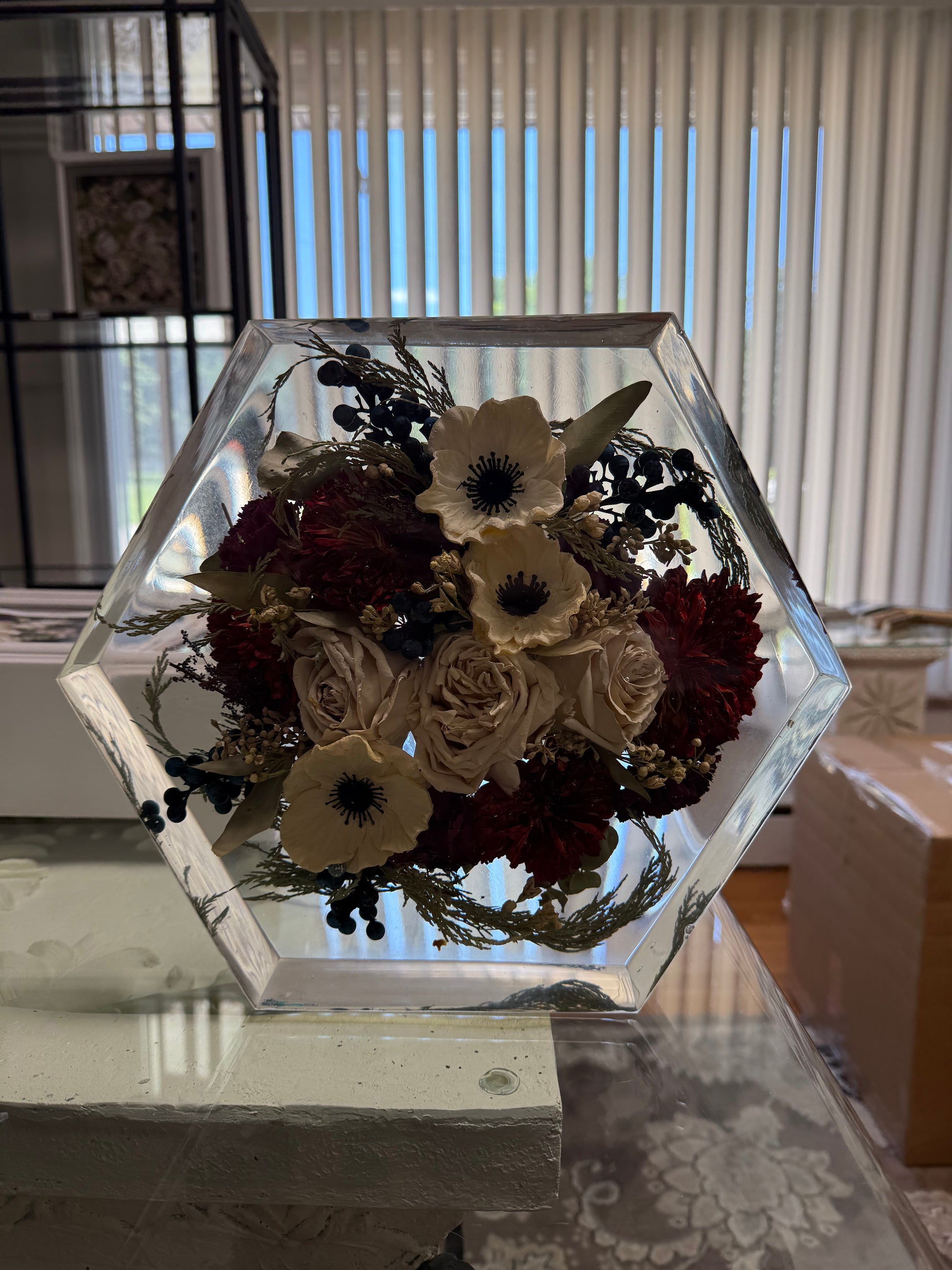 memorial flower preserved keepsake